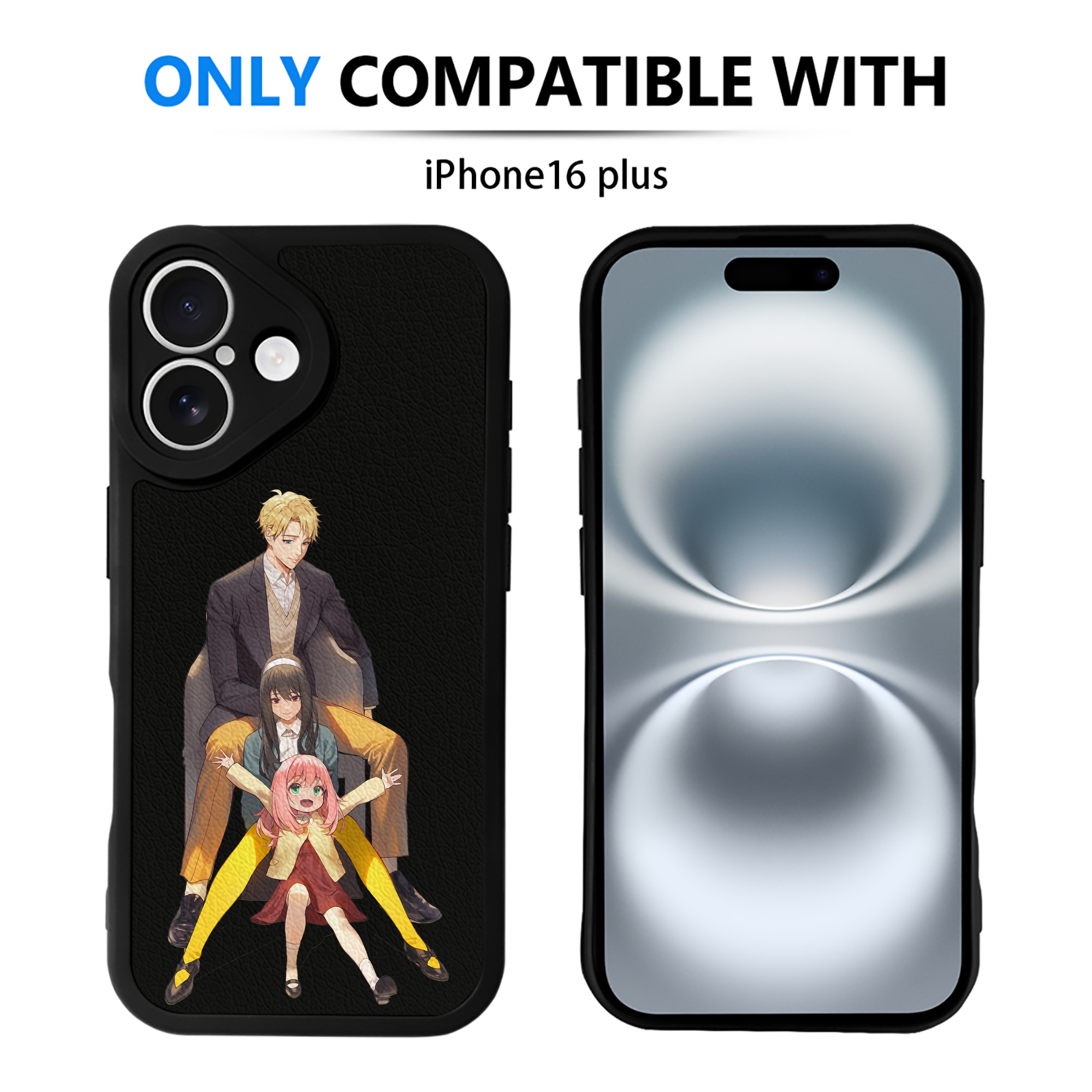 （画像用） SPY×FAMILY间谍家家酒 【iPhone 16シリーズ対応】シリコンスマホケース（レザー調） 材質：シリコン